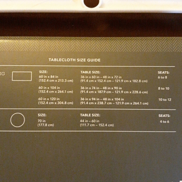 New Threshold Round Red/Plaid Tablecloth - Picture 4 of 4